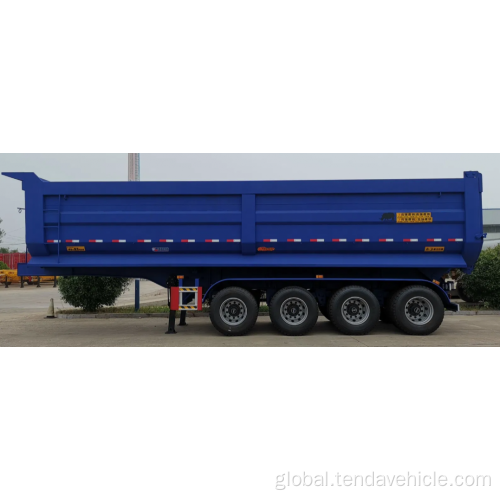 4 Axle Tipper Semi Trailer For Sale 4 Axles U Box 100T Tipper Semi Trailer Manufactory